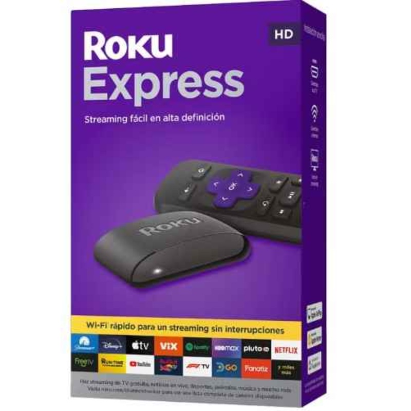 ROKU EXPRESS STREAMING MEDIA PLAYER  (2022 MODEL) 3960 R/RW,DAMAGE BOX