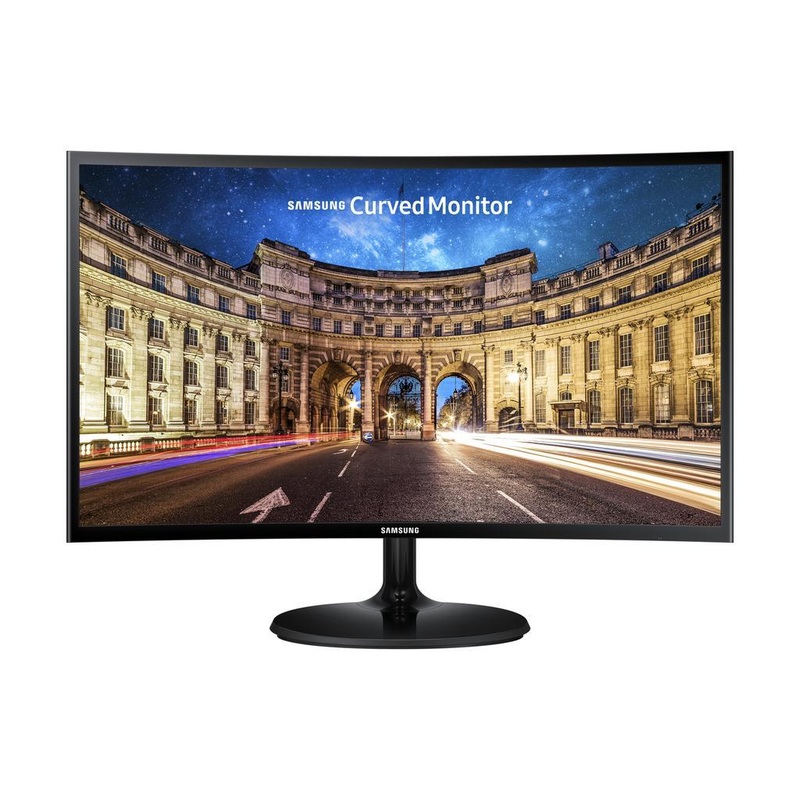 SAMSUNG CURVE MONITOR LC24F390FHLXZP 24 FHD (1920X1080) 60HZ,4MS,1HDMI,  BLACK