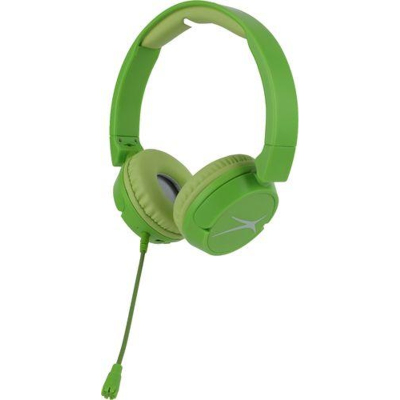 ALTEC LANSING KID FRIENDLY 3N1 HEADPHONE W/LEARNING MIC AND ANTIMICROBIAL,BLUEBERRY BLUE