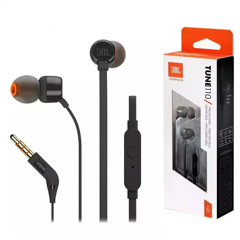 JBL HEADPHONE T110 WIRED IN-EAR,BLACK