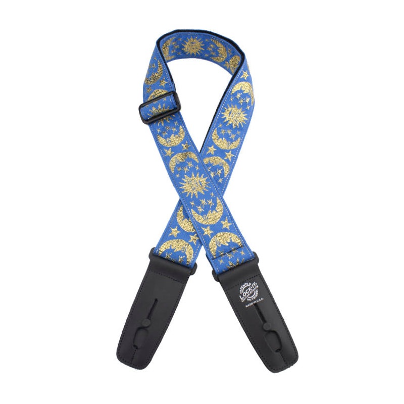 Lock-It Straps Designer Series 2 Guitar Strap With Locking Ends – Blue Moon