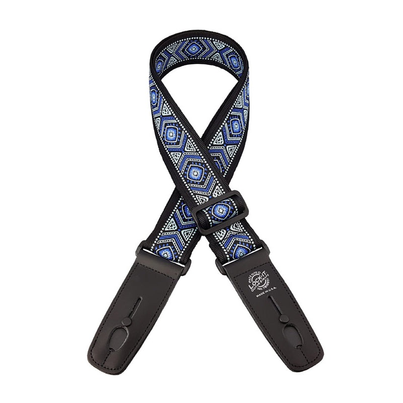 Lock-It Straps Retro Vintage Series Jacquard Strap With Locking Ends – Mariner