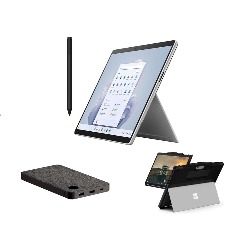 MICROSOFT SURFACE PRO 9 2 IN 1 INCLUDES MS PEN, 20000MAH POWER BANK AND UAG CASE, 13 TOUCH, I7-125