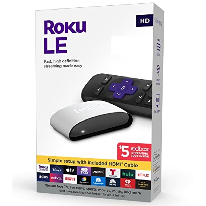 ROKU LE HD ROKU LE HD STREAMING DEVICE,HDMI CABLE,REMOTE CONTROL