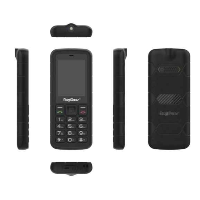 RUGGEAR TECHPRO RG16 4G DUAL SIM CELLPHONE, 24 , UNISOC T107, BLACK