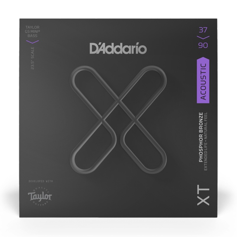 D’Addario 37-90 Custom Light Taylor GS Mini Coated Acoustic Bass Strings