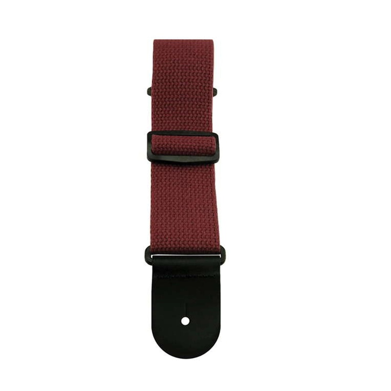 Henry Heller 2 Cotton Guitar Strap – Burgundy