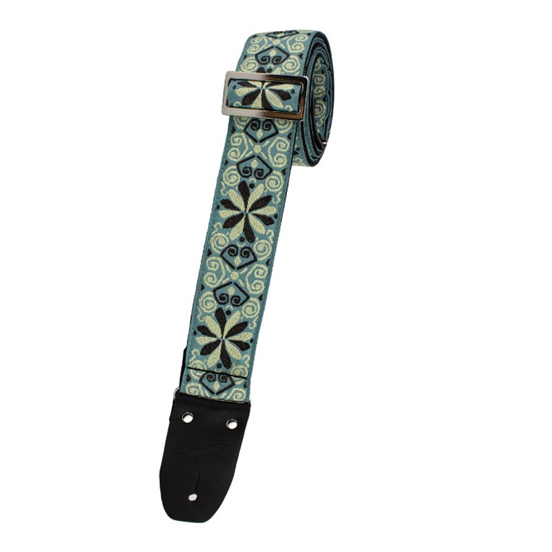 Henry Heller 2 Woven Jacquard Strap – Black & Green Blossom