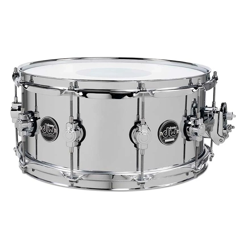 DW Performance Series Steel 6.5 x 14-inch Snare Drum – Polished Chrome