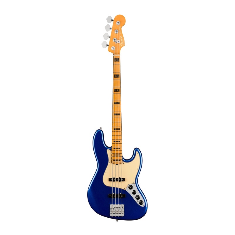 Fender American Ultra Jazz Bass – Cobra Blue with Maple Fingerboard