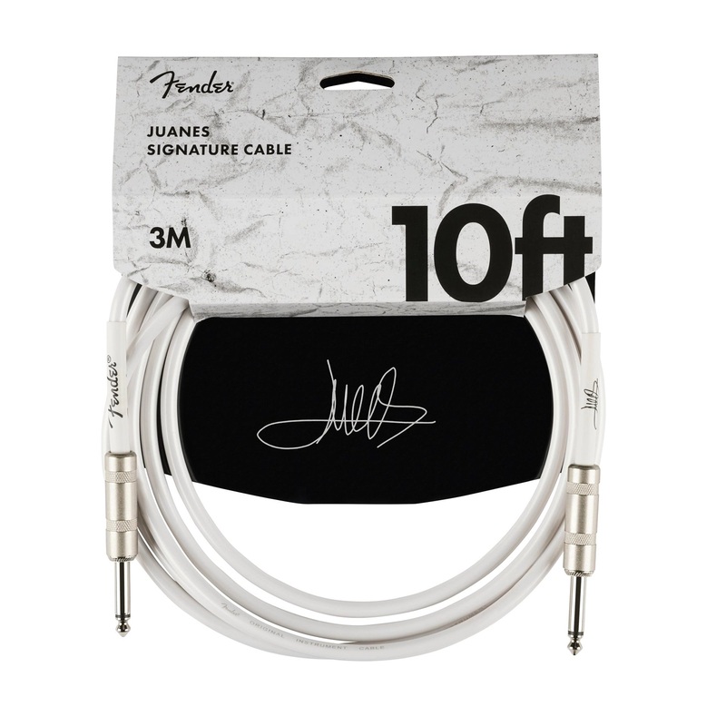 Fender Juanes 10′ Instrument Cable – Luna White