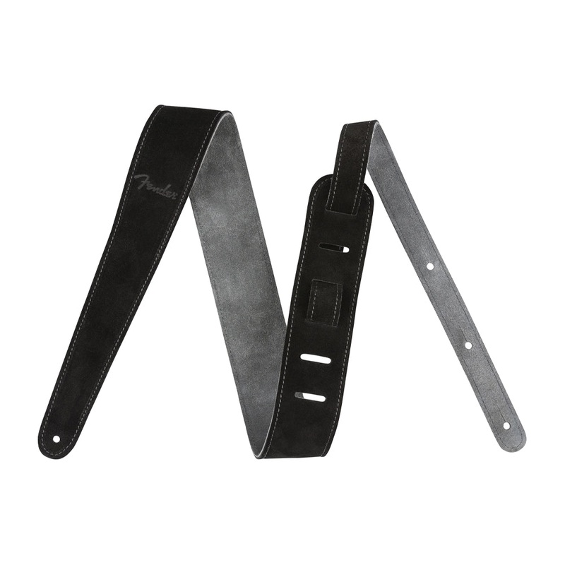 Fender Reversible Suede Guitar Strap – Black/Gray