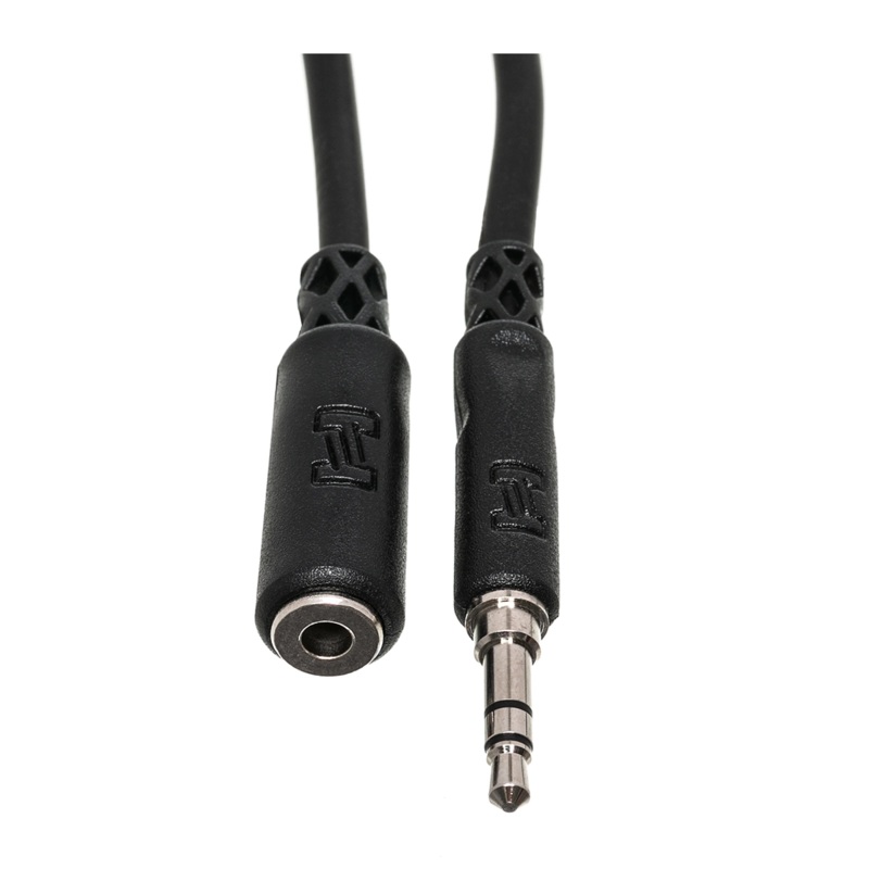 Hosa MHE-110 1/8 TRS Female – 1/8 TRS Male Extension Cable – 10′