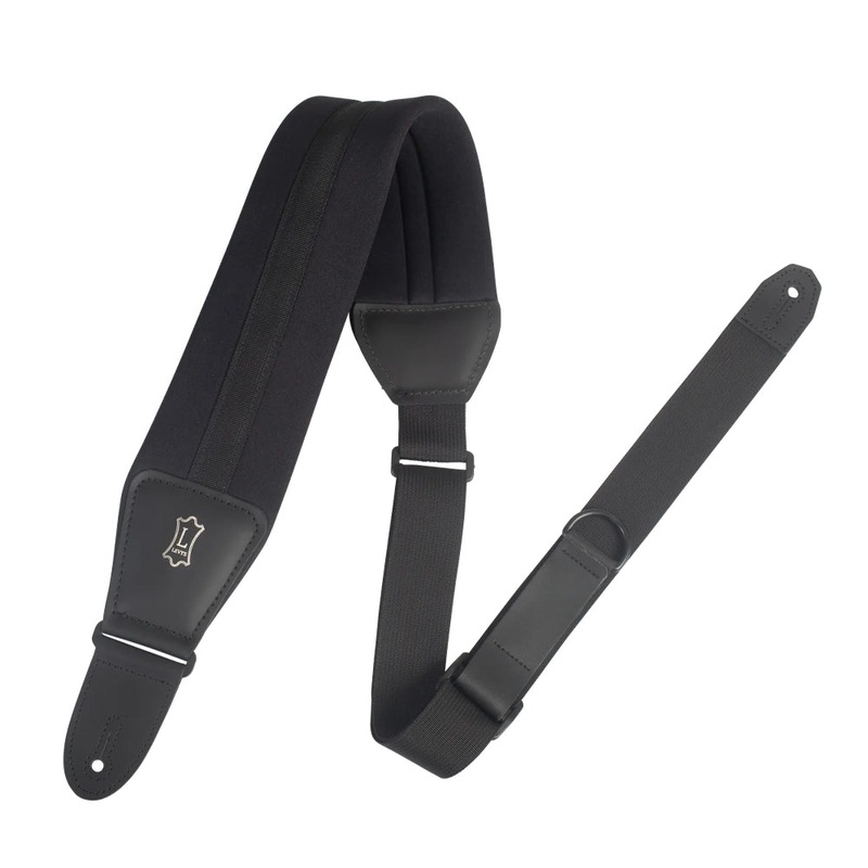 Levy’s MRHNP3-BLK Neoprene Guitar Strap – Black