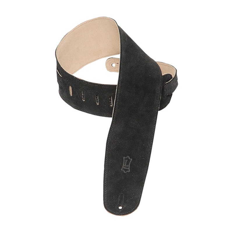 Levy’s MS4 3.5 Suede Bass Strap – Black
