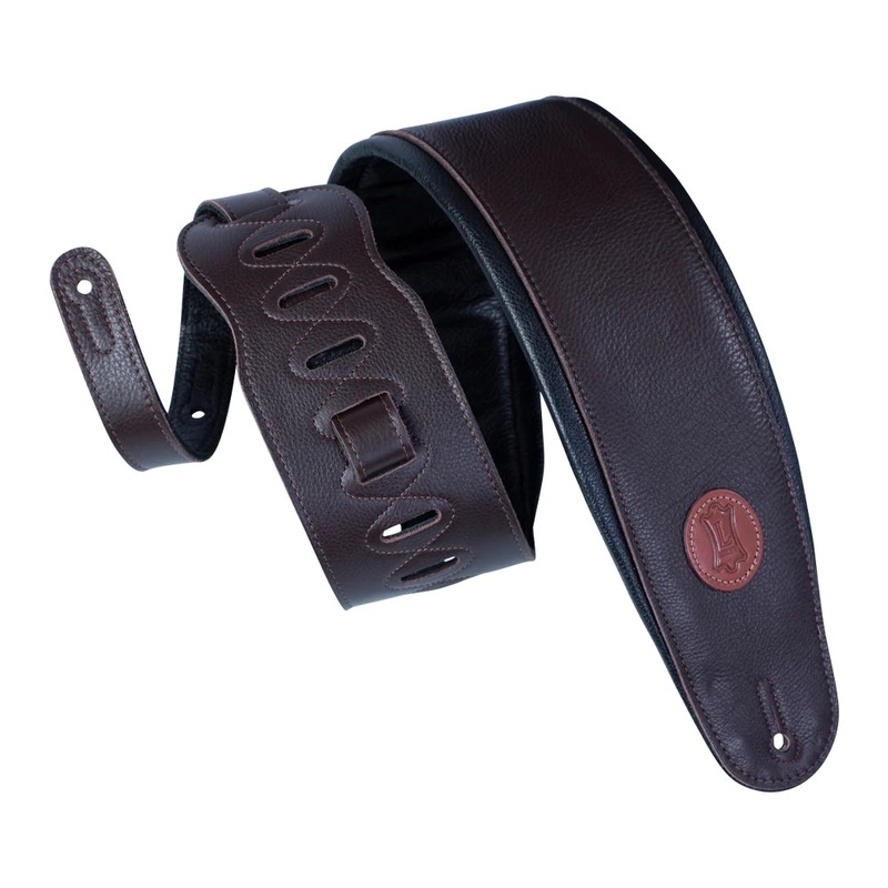 Levy’s MSS2-4 Garment Leather Bass Strap – Dark Brown