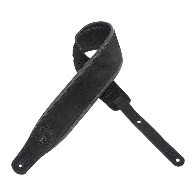 Levy’s MSSB2S-BLK 3 Wide Black Suede Guitar Strap