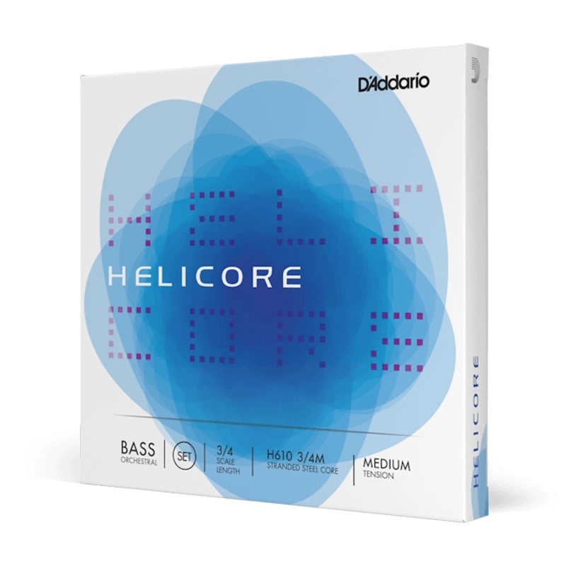 D’addario H610 3/4M Helicore Orchestral Double Bass String Set