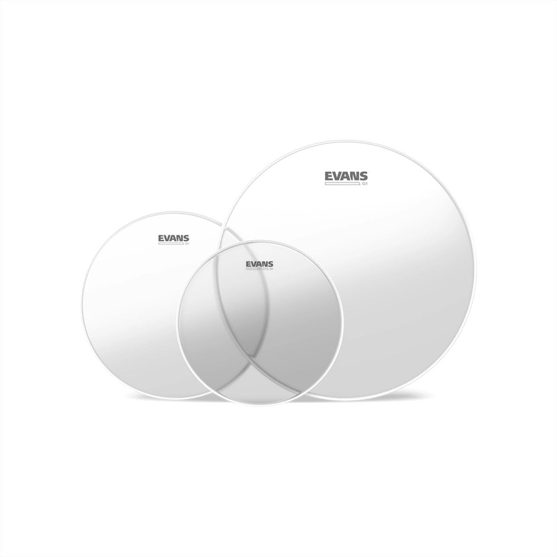 Evans G1 Clear 3-piece Tom Pack – 10/12/16 inch