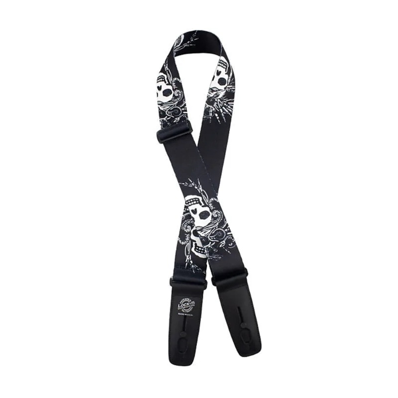 Lock-It Straps Polymer Plush 2 Locking Guitar Strap – Medusa