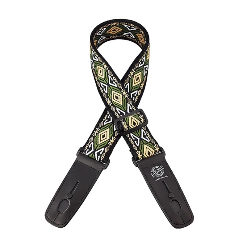 Lock-It Straps Retro Vintage Series Jacquard Strap  – Emerald Isle