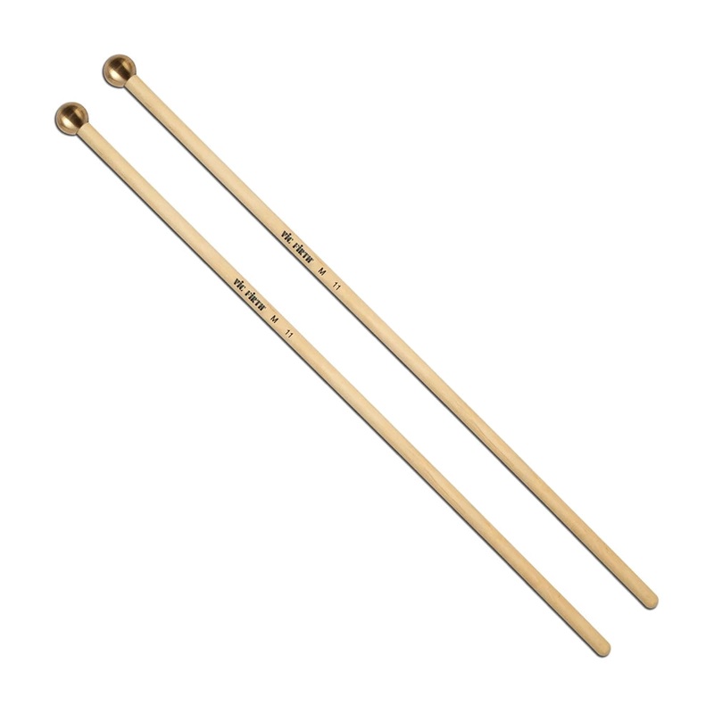Vic Firth M11 American Custom Keyboard 16 Brass Bell Mallets – Extra-Hard