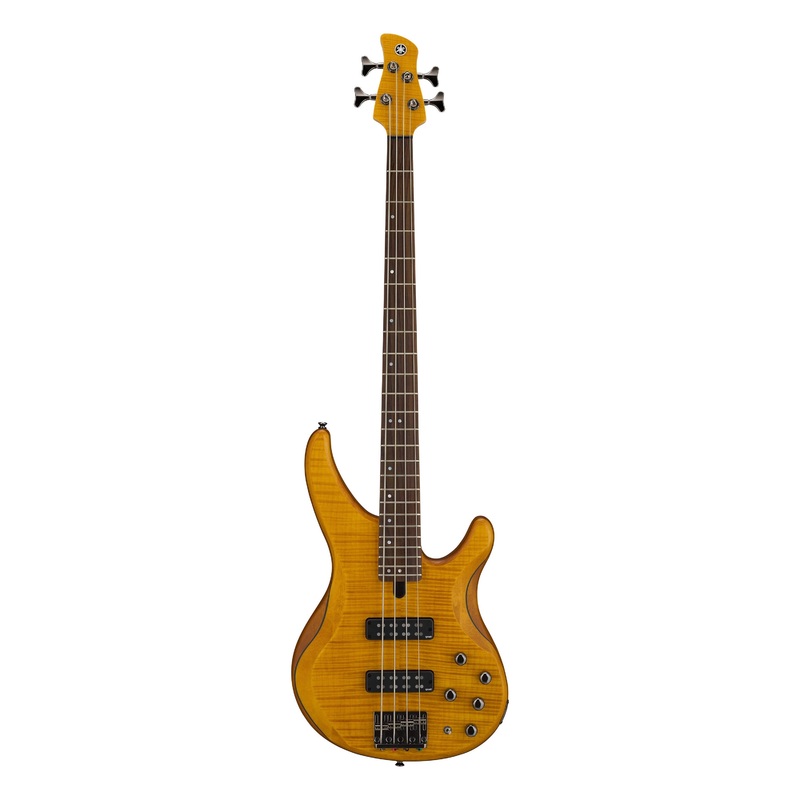 Yamaha TRBX604FM 4-String Electric Bass Guitar – Matte Amber