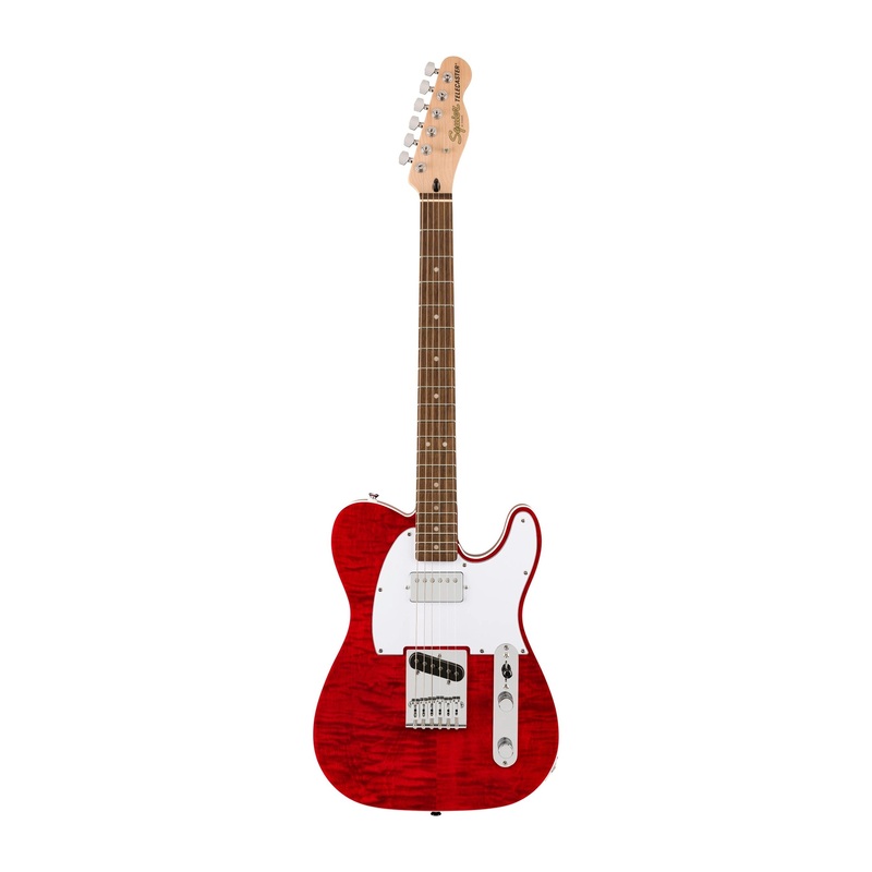 Squier Affinity Series Telecaster Electric Guitar – Crimson Red Transparent