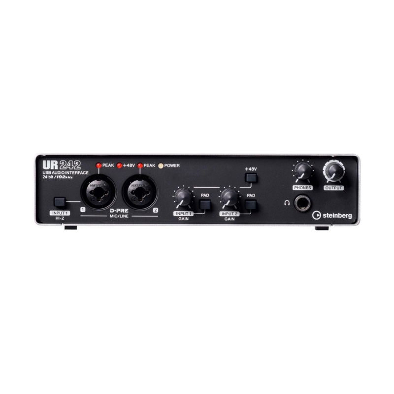 Steinberg UR242 – USB 2.0 Audio Interface with Dual Microphone Preamps and iPad Connectivity