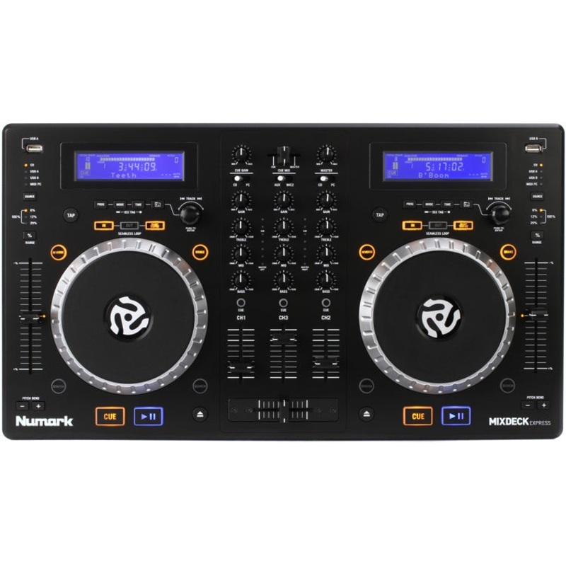 Numark MixDeck Express Premium DJ Controller with CD & USB Playback