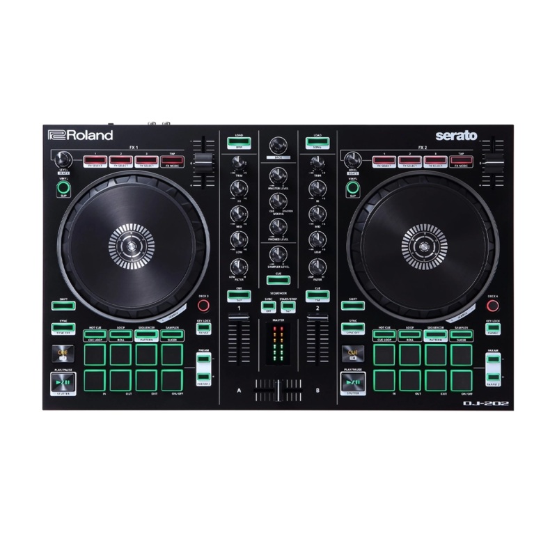 Roland DJ-202 2-channel Serato DJ Controller with Drum Machine