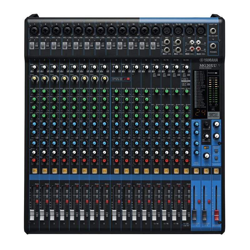 Yamaha 20-Channel MG20XU Mixer with FX & USB