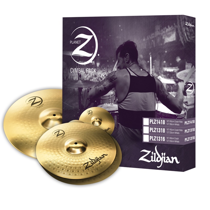Zildjian Planet Z PLZ1418 14 and 18 Cymbal Set, 3 Pack