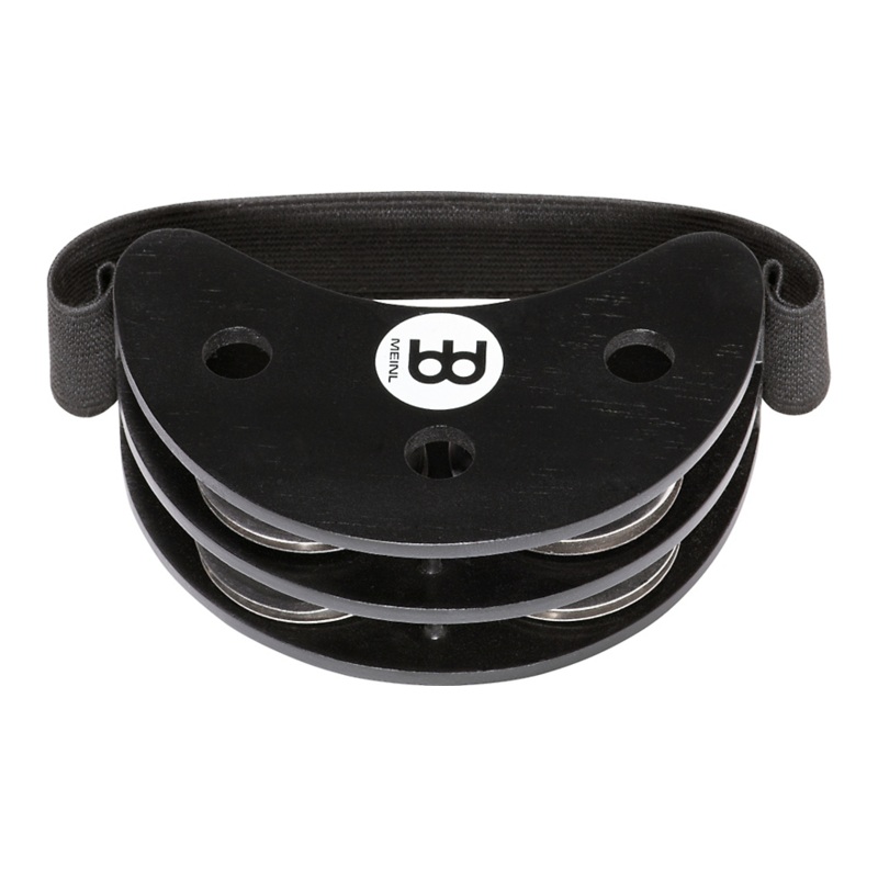 Meinl Foot Tambourine Steel Jingles Black
