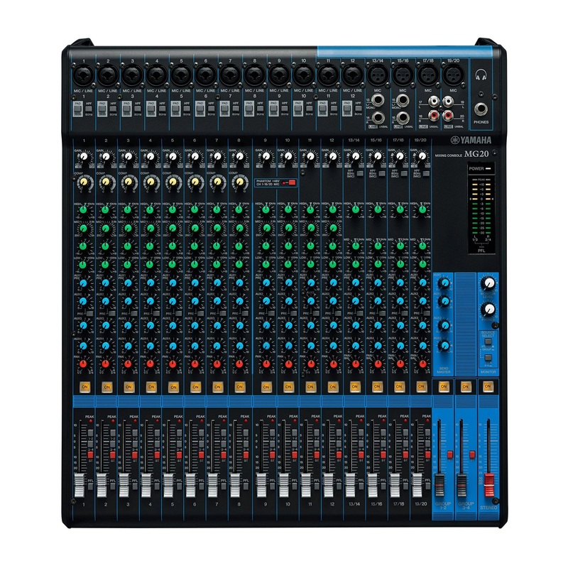Yamaha 20-Channel MG20 Mixer with Compression
