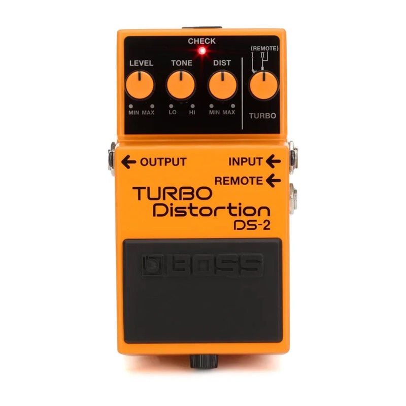 Boss DS-2 Turbo Distortion Pedal with Remote Jack