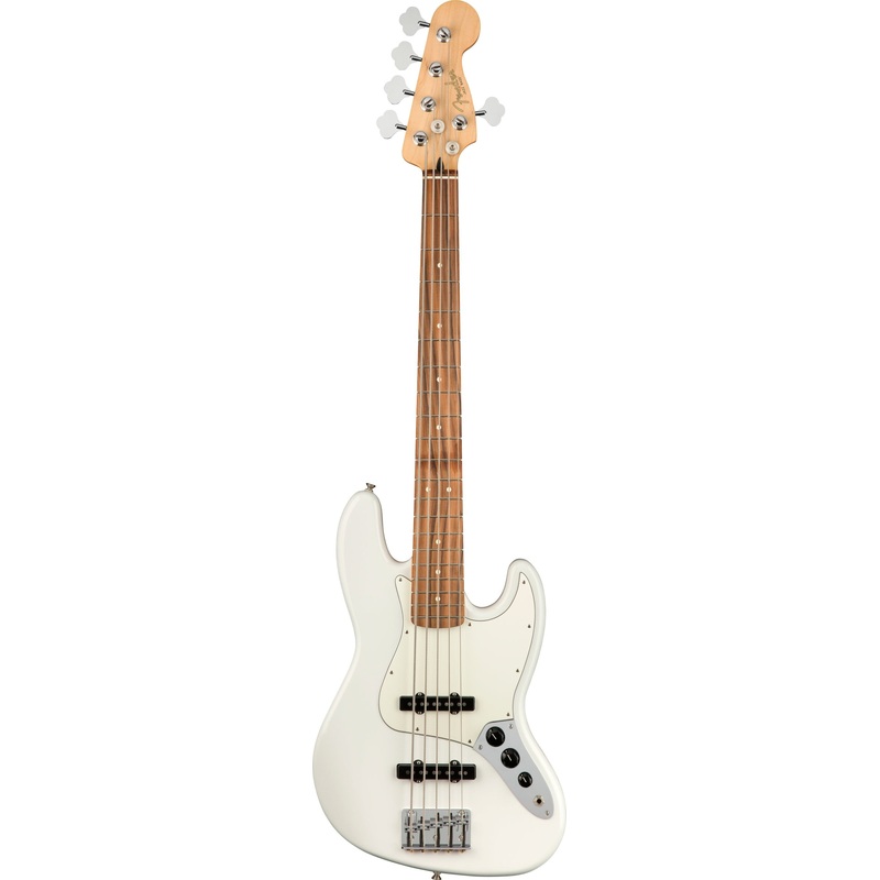 Fender Player Jazz Bass V Pau Ferro Fingerboard Polar White