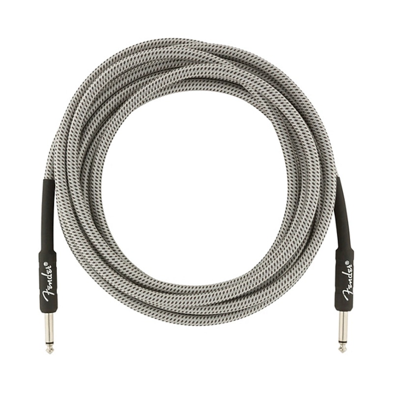 Fender Professional Series Straight to Straight Instrument Cable 15 ft. White Tweed