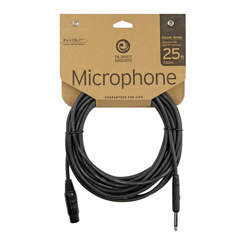 D’Addario Planet Waves Classic Series XLR Female to 1/4 Mic Cable 25 ft.