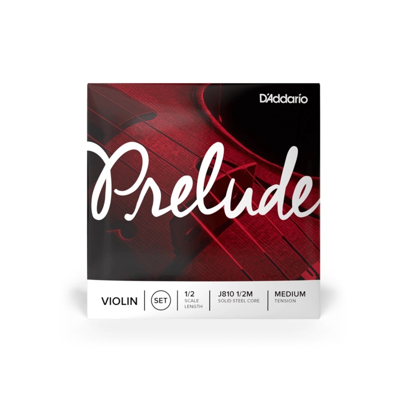 D’Addario Prelude Violin String Set, 1/2 Scale, Medium Tension