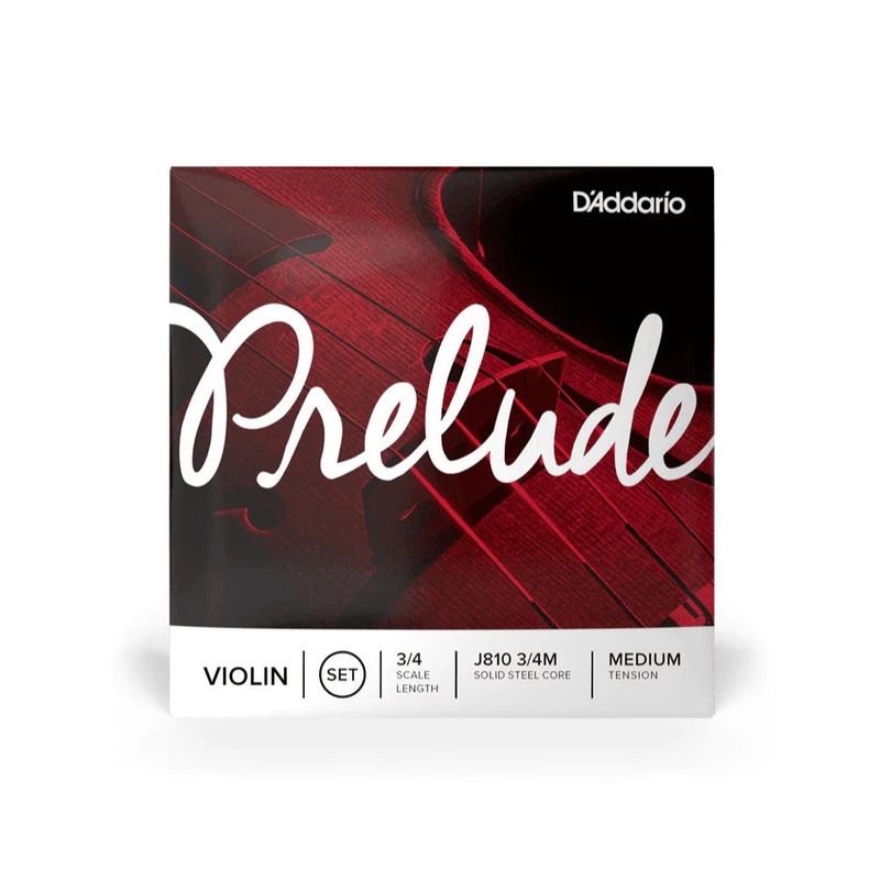 D’Addario Prelude Violin String Set, 3/4 Scale, Medium Tension