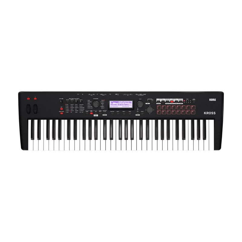 Korg Kross 2-61-MB 61-key Synthesizer Workstation – Super Matte Black