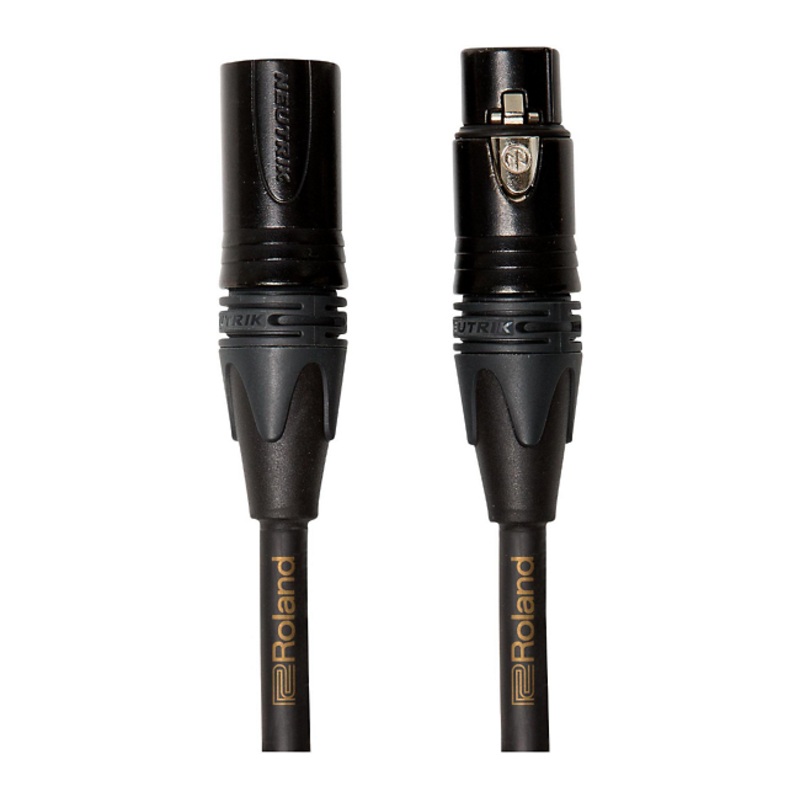 Roland Gold Series XLR Microphone Cable 15 ft. Black