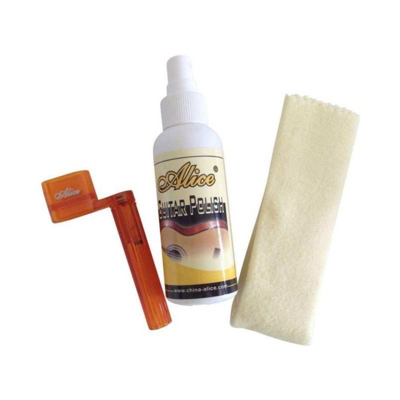Alice Guitar Polish Cloth & Winder Set