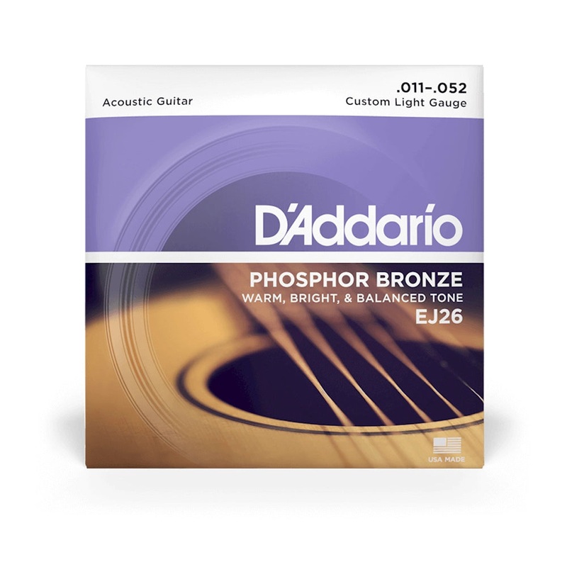 D’Addario EJ26 Phosphor Bronze Custom Light Acoustic Guitar Strings