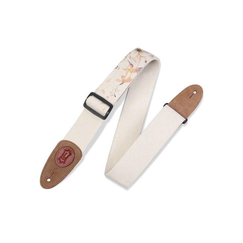 Levy’s 2 Natural Cotton Guitar Strap with Hummingbird Motif