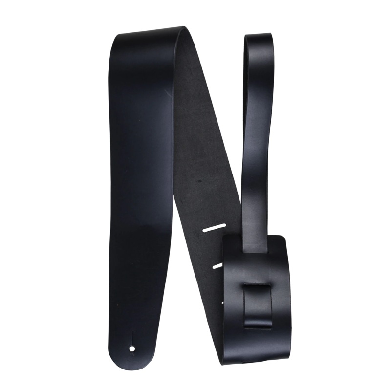 Henry Heller 2.5 Genuine Cowhide Leather Guitar Strap – Black