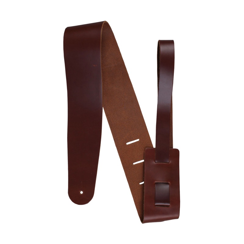 Henry Heller 2.5 Genuine Cowhide Leather Guitar Strap Brown