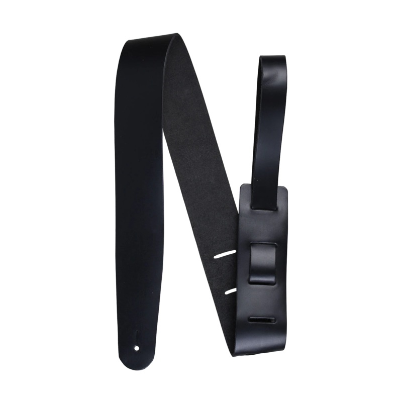 Henry Heller 2 Genuine Cowhide Leather Guitar Strap – Black