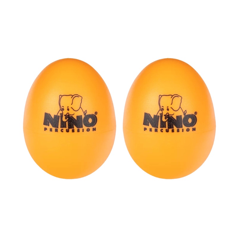 Plastic Egg Shaker Pair – Orange 2 pc.